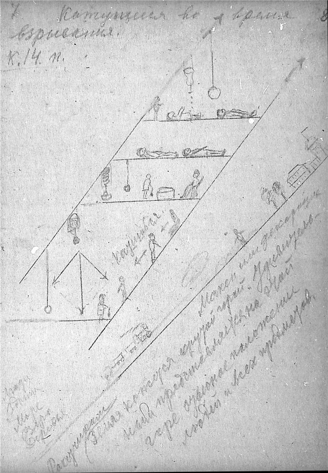 К. Э. Циолковский. Альбом космических путешествий. 1933. К. Э. Циолковский. Альбом космических путешествий. 1933. Публикуется по материалам из Архива РАН (Фонд 555, Опись 1, Дело 84). Скан 013