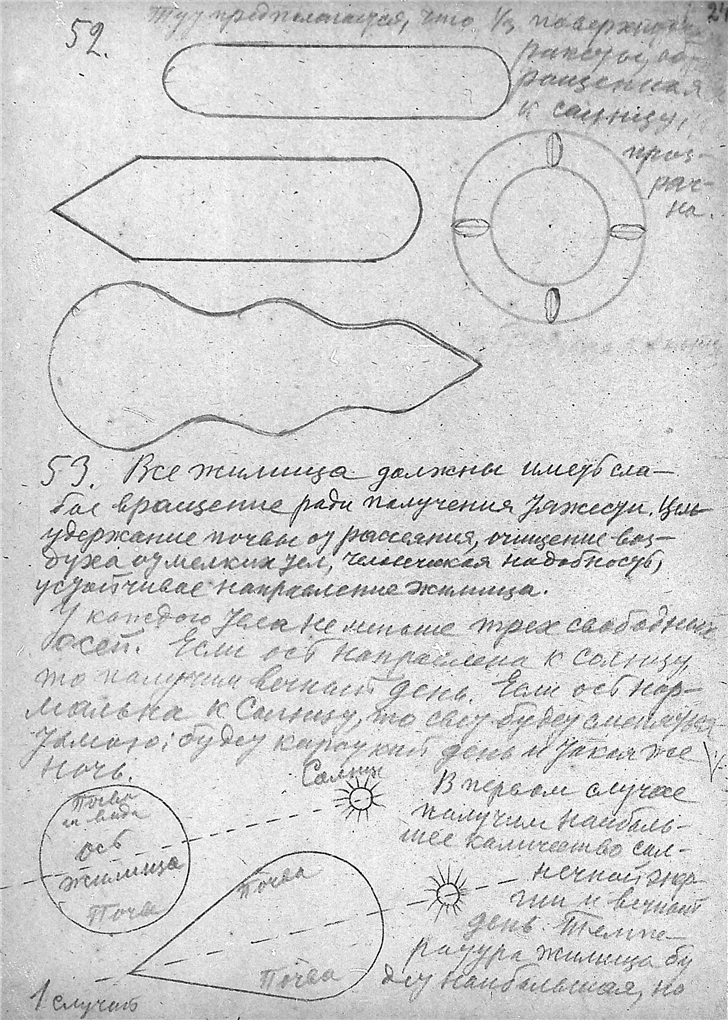 К. Э. Циолковский. Альбом космических путешествий. 1933. К. Э. Циолковский. Альбом космических путешествий. 1933. Публикуется по материалам из Архива РАН (Фонд 555, Опись 1, Дело 84). Скан 030