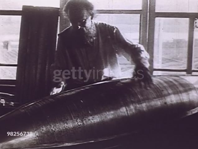 Архивные документальные кино- и видеокадры с участием К. Э. Циолковского, оцифрованные и доступные через стоковое агентство Getty Images (gettyimages.co.uk)